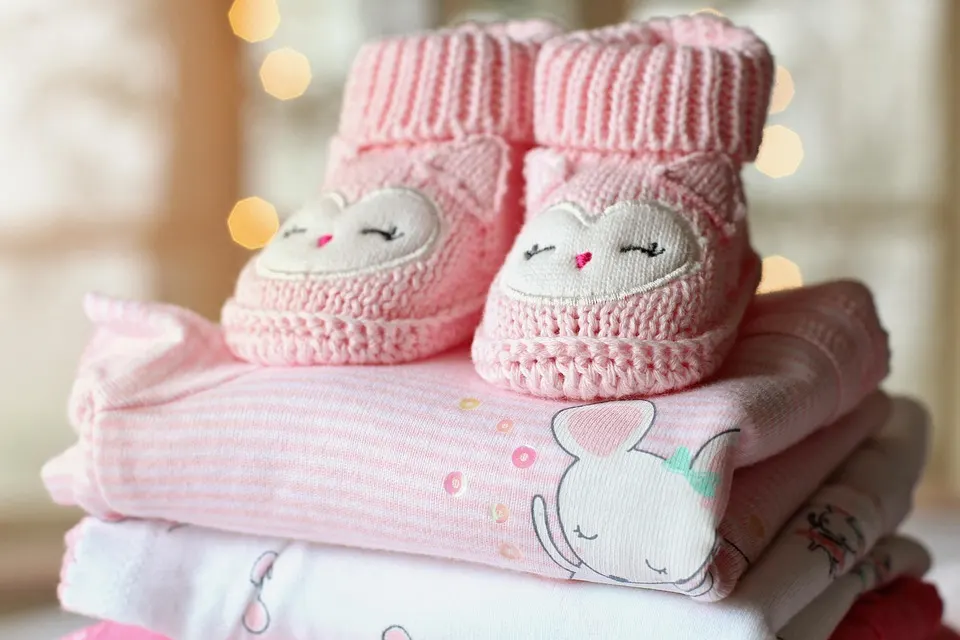 Booties, Baby, Girl, Clothes, Pink, Tiny, Nursery